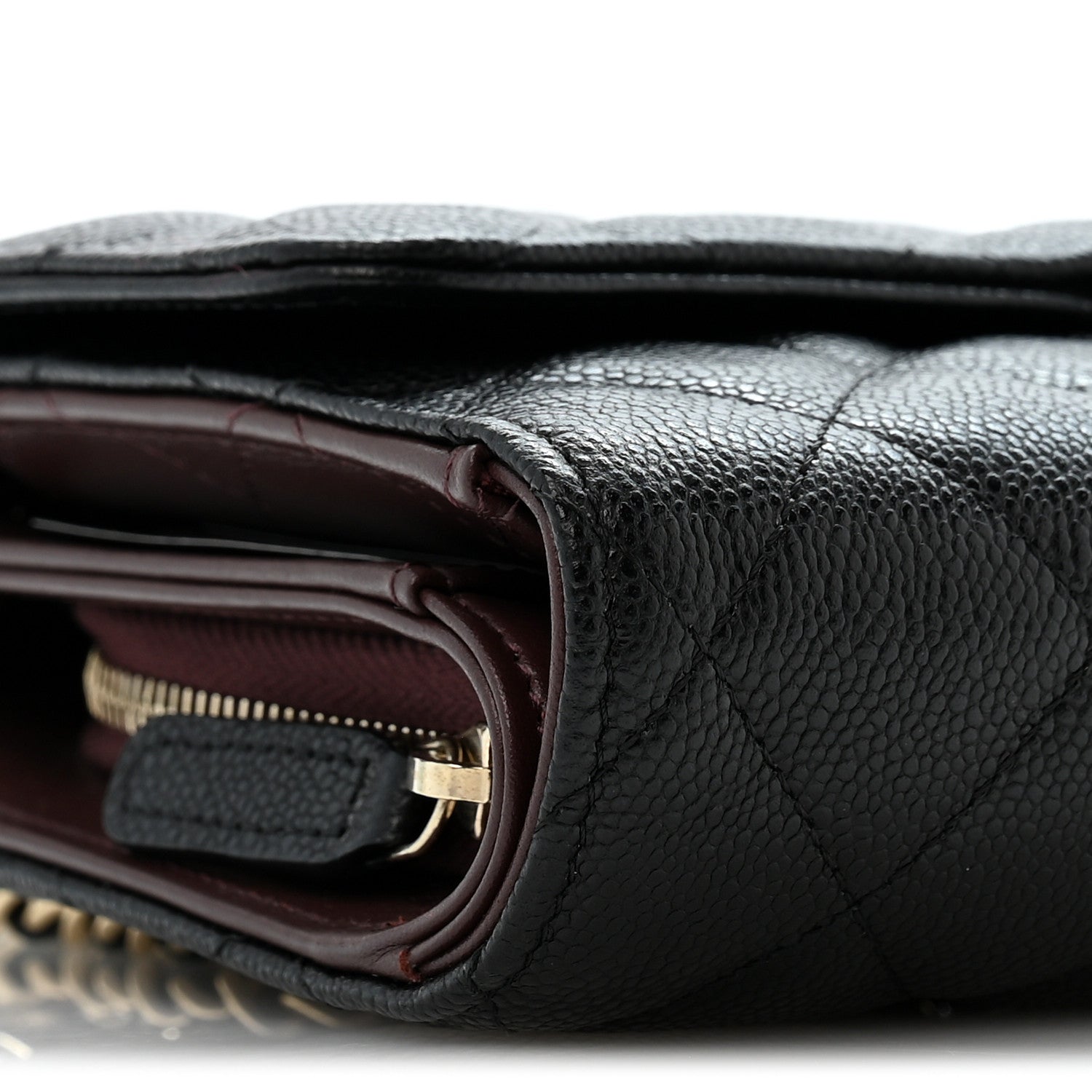 Chanel Caviar Quilted Compact Wallet On Chain WOC Black 11 of 13