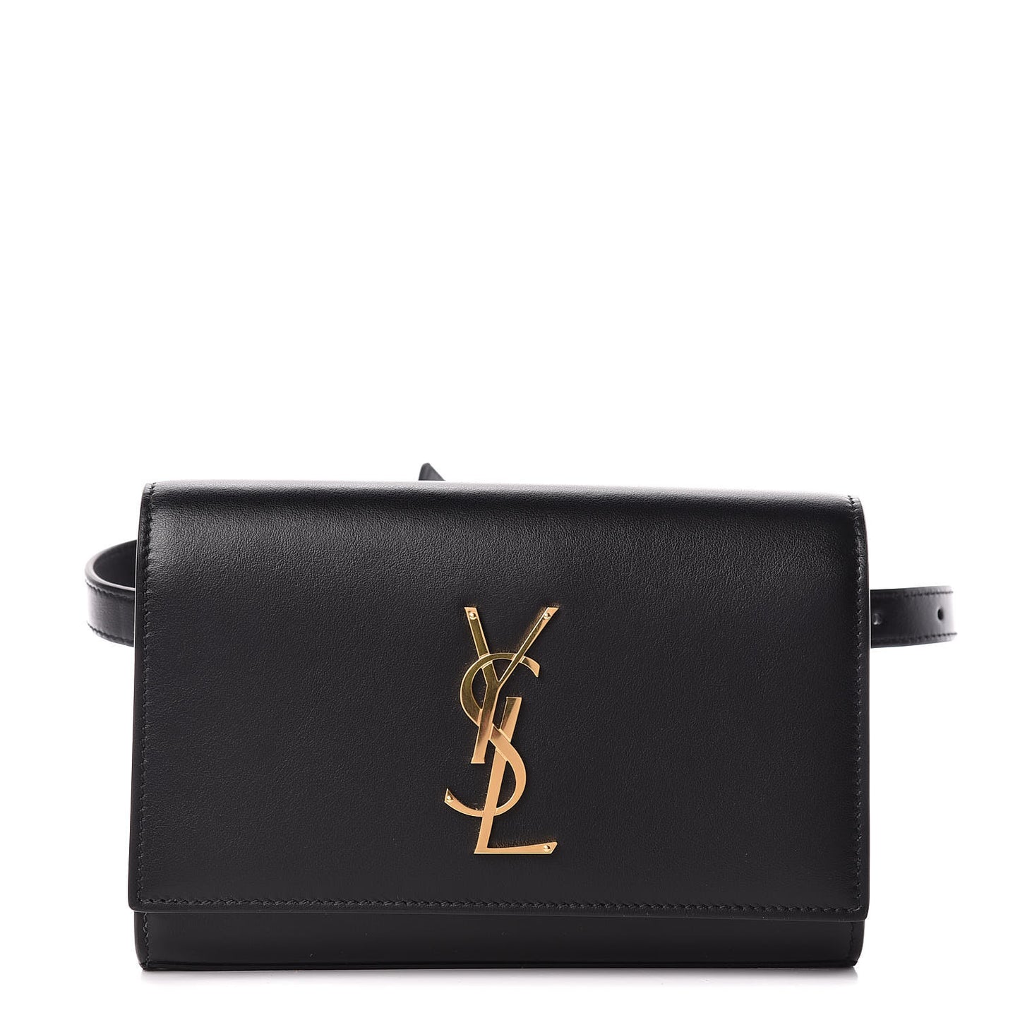 Smooth Calfskin Monogram Kate Belt Bag Black