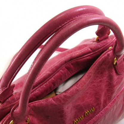Miu Miu Nappa Charm Tote Peonia 4 of 12