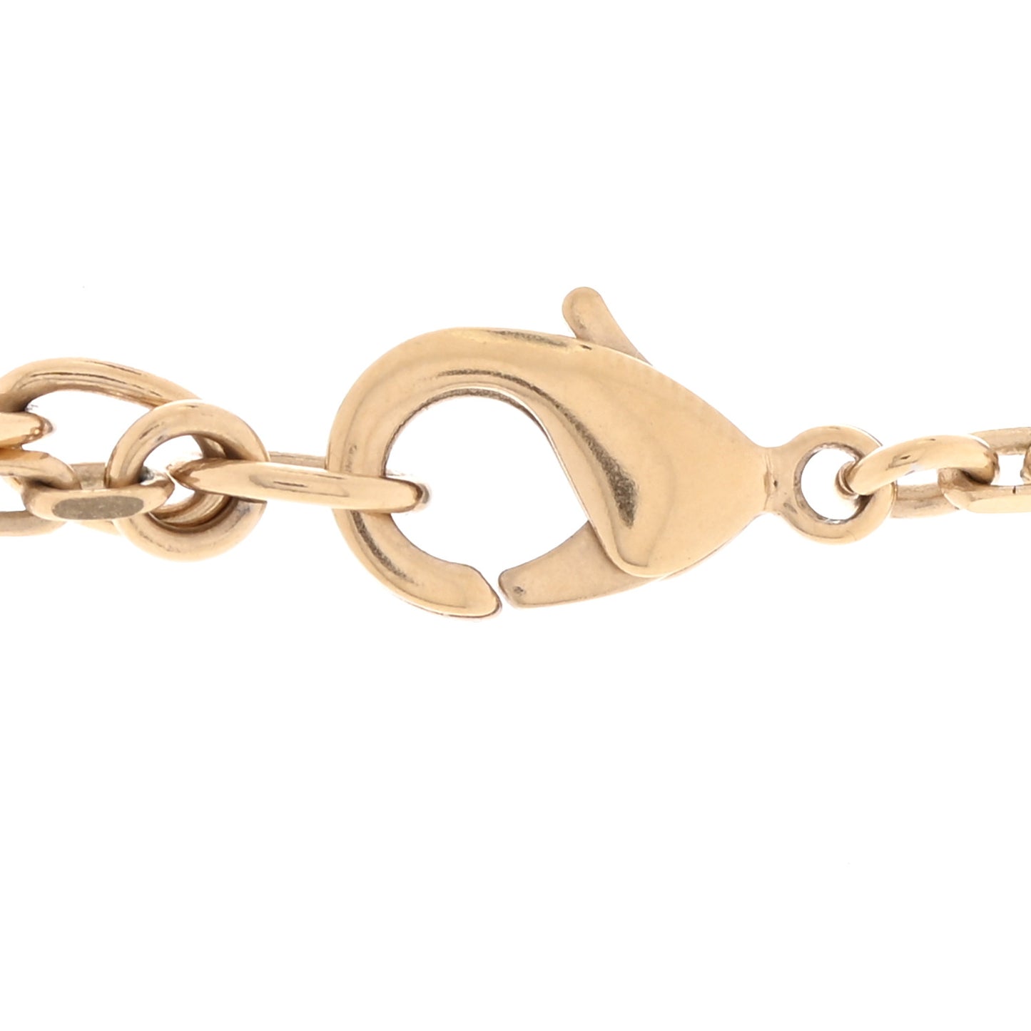 Crystal CC Medallion Necklace Gold