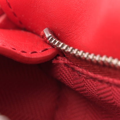 Loewe Satin Calfskin Mini Puzzle Edge Bag Red 11 of 13