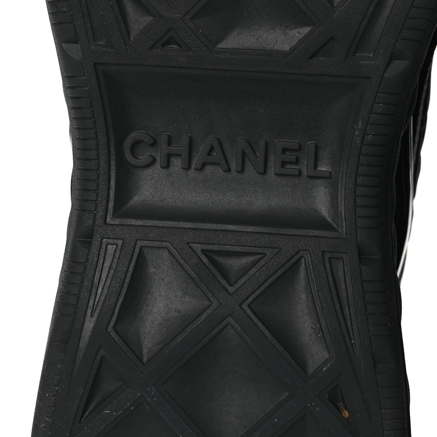 Chanel Fabric Suede Mens CC Sneakers 41 Black 8 of 13