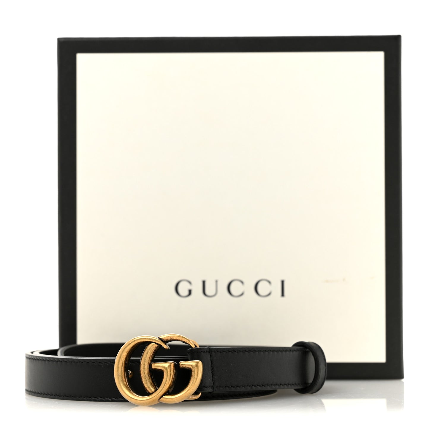 Calfskin Double G 20mm Belt 95 38 Black