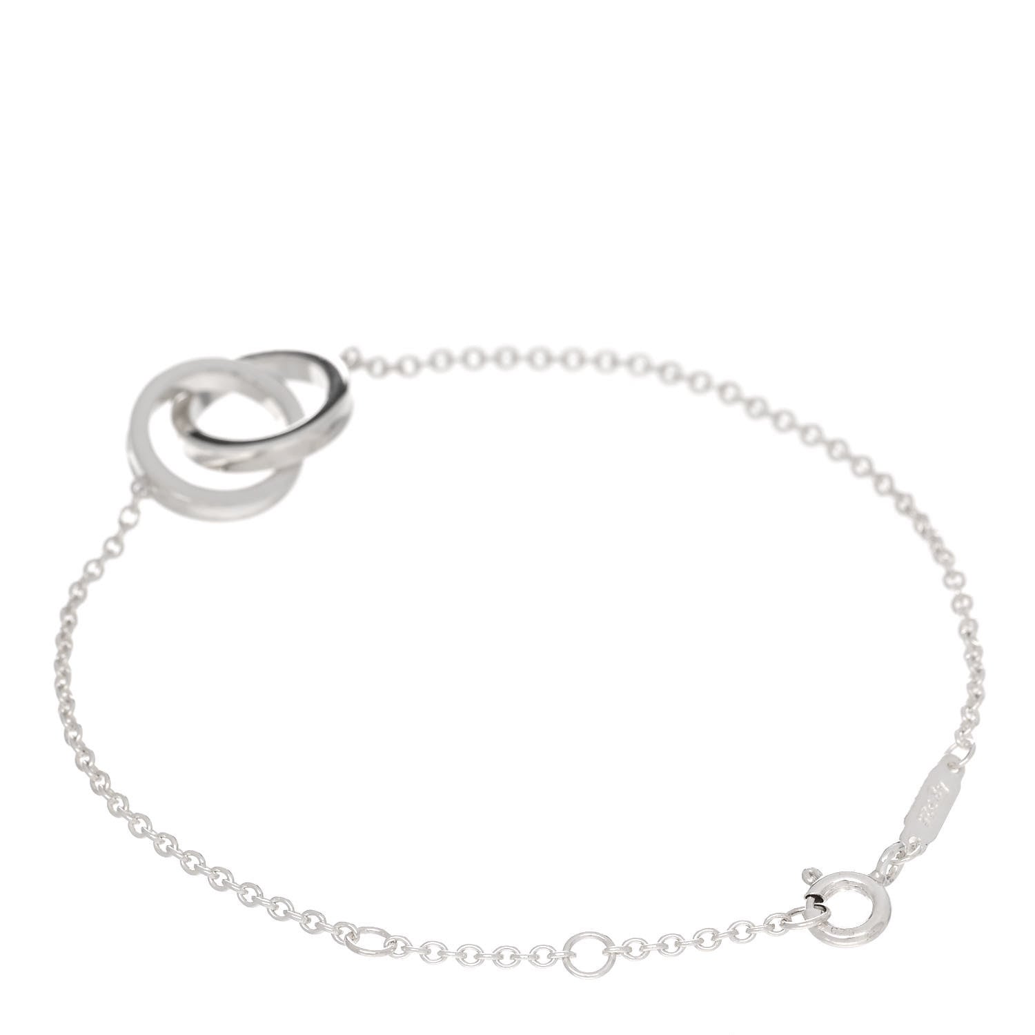 Tiffany Sterling Silver 1837 Interlocking Bracelet 2 of 4