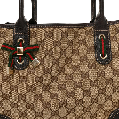 Gucci Monogram Medium Princy Tote Dark Brown 7 of 9