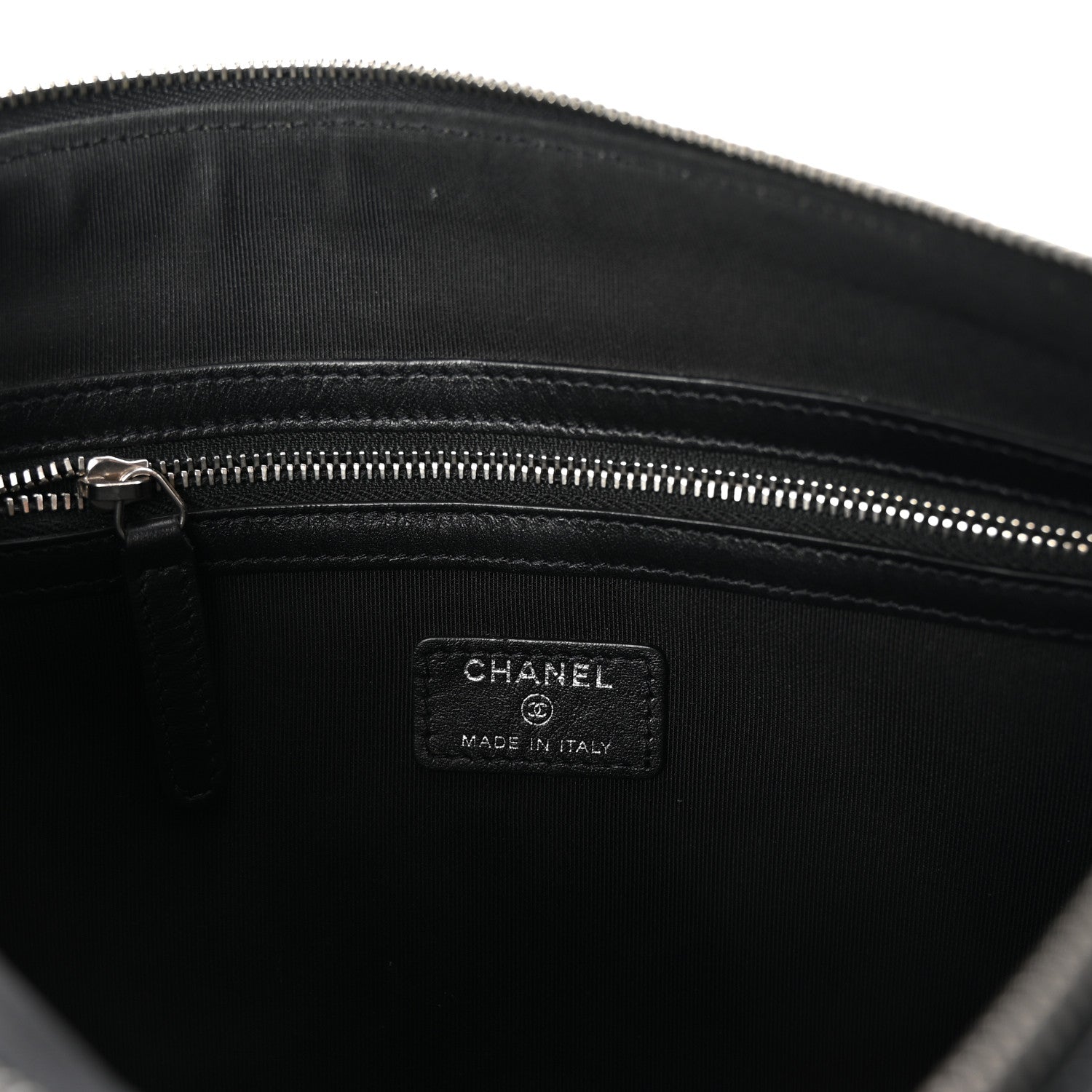 Chanel Caviar Quilted Zipped Multi Pouch Black 6 of 8