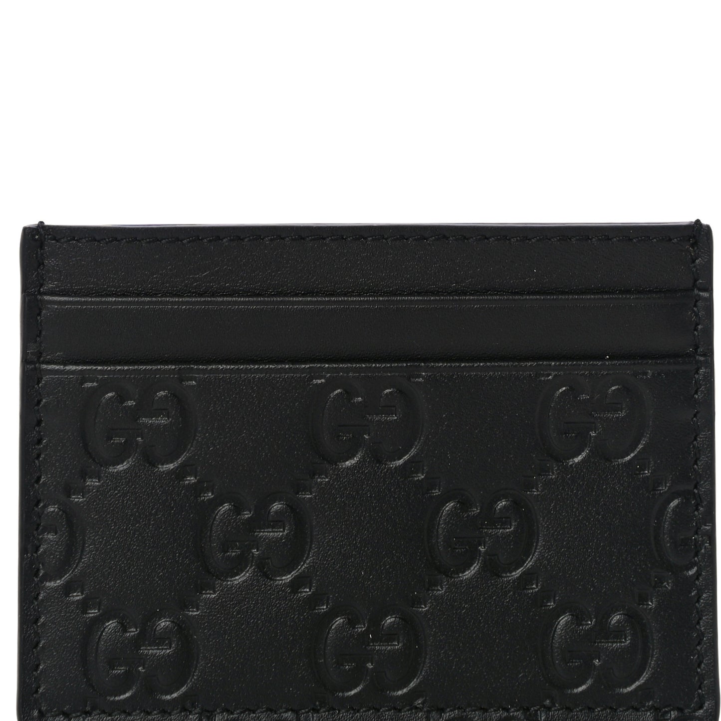 Guccissima Card Holder Black
