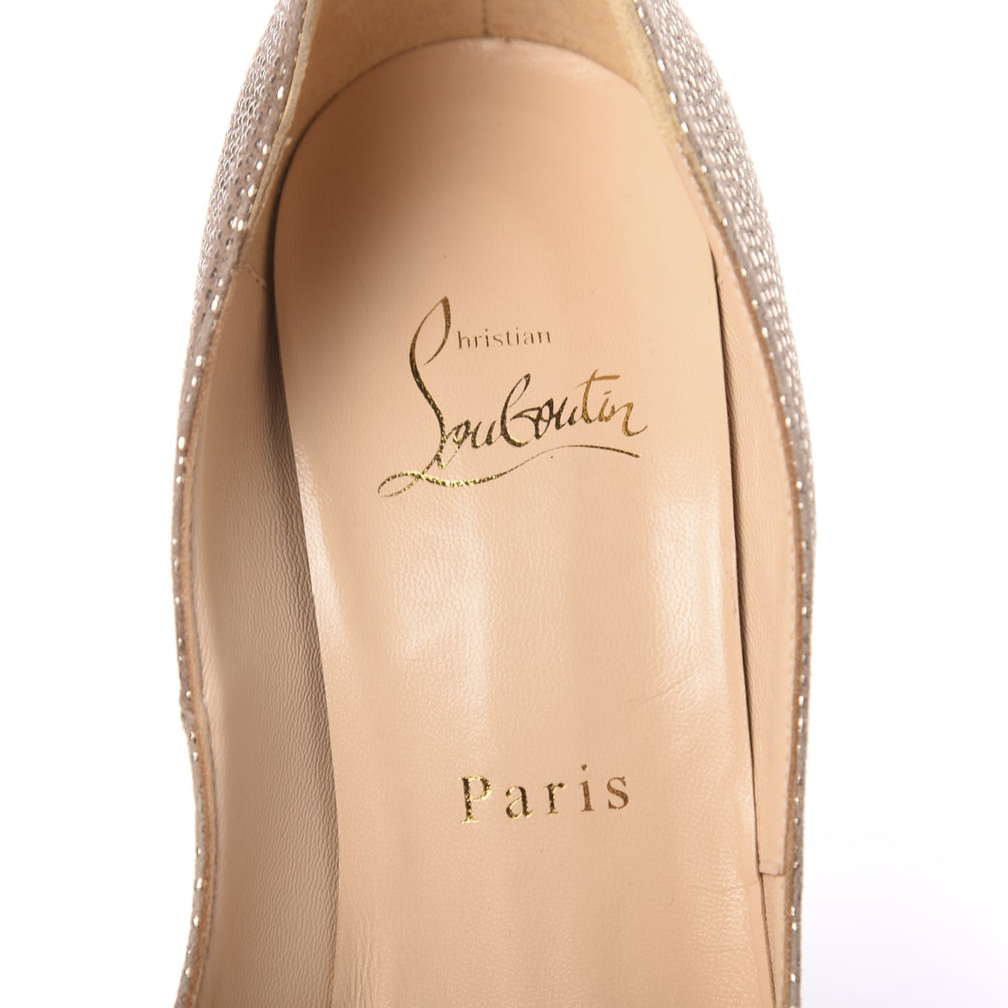 Metallic Suede Lady Peep 150 Pumps 39 Gold