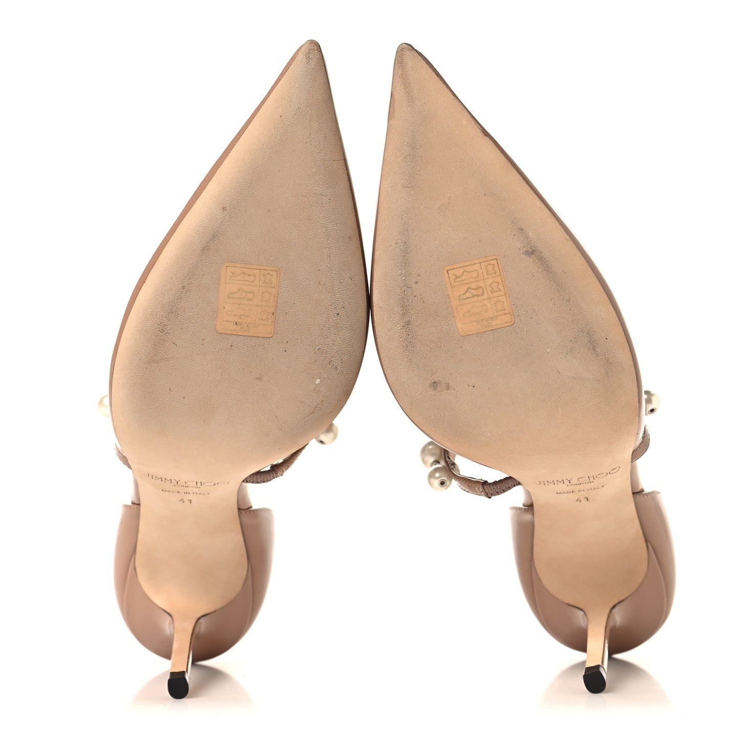 Patent Pearl Embellished Aurelie 65 Pumps 41 Ballet Pink