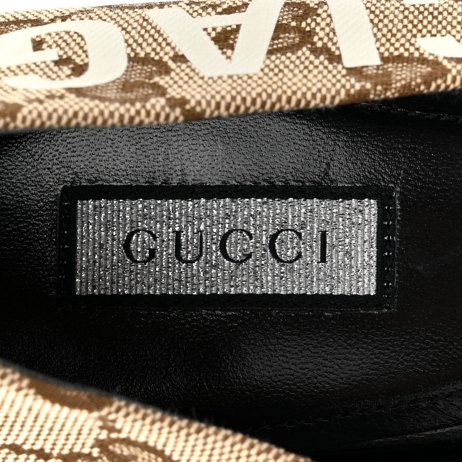 Balenciaga X GUCCI GG Monogram Square Knife 80mm Pumps 40 Beige Ebony 7 of 10