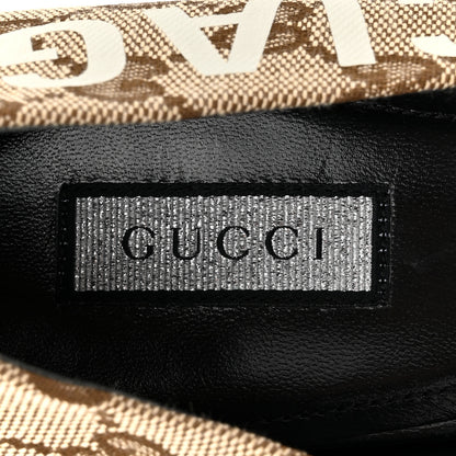 Balenciaga X GUCCI GG Monogram Square Knife 80mm Pumps 40 Beige Ebony 7 of 10