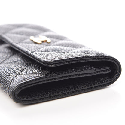 Chanel Caviar Quilted Flap Card Holder Black 11 of 14