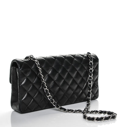 Chanel Lambskin Quilted East West Flap Black 3 of 7