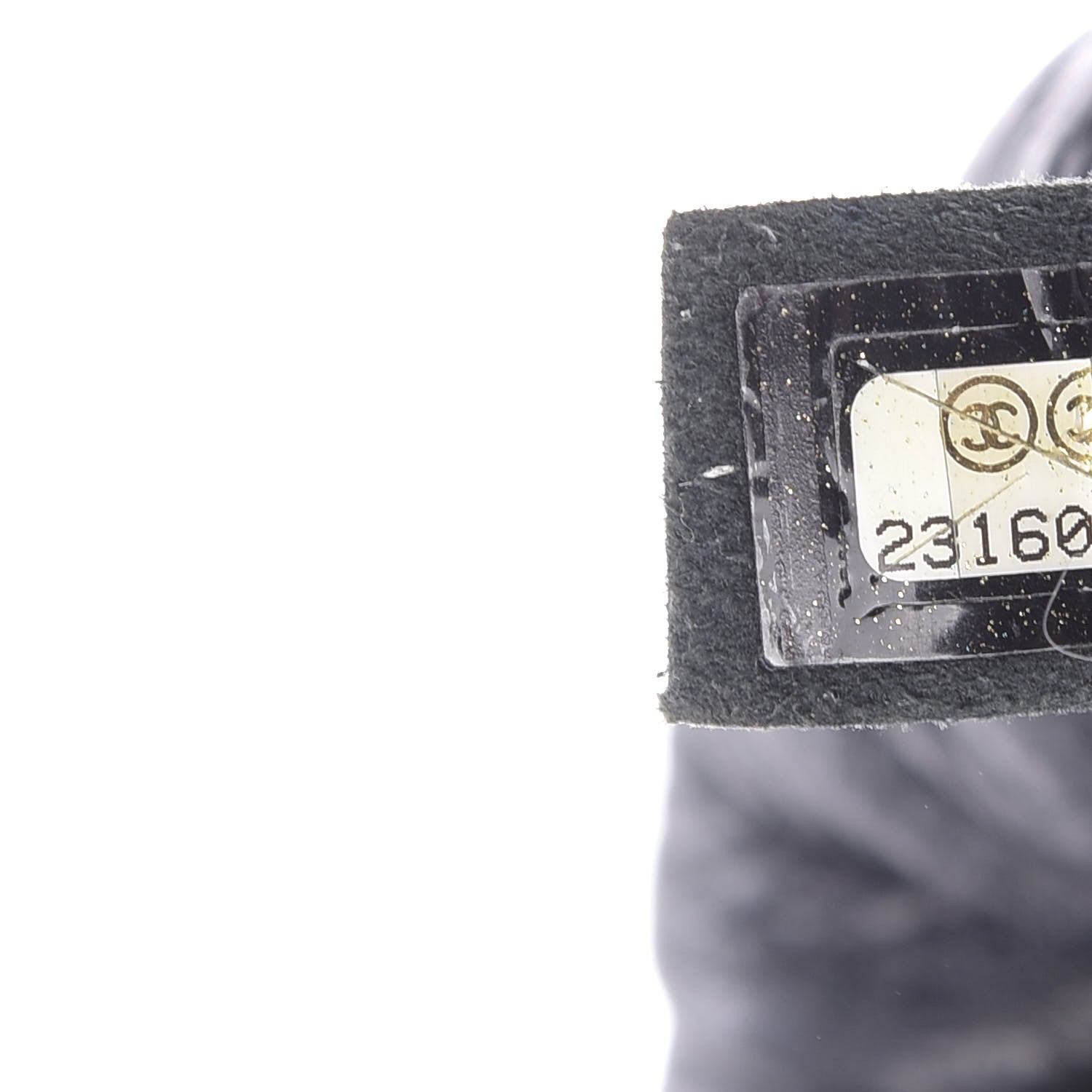 Chanel Deerskin Chevron Medium CC Chain Bucket Drawstring Bag Black 10 of 10