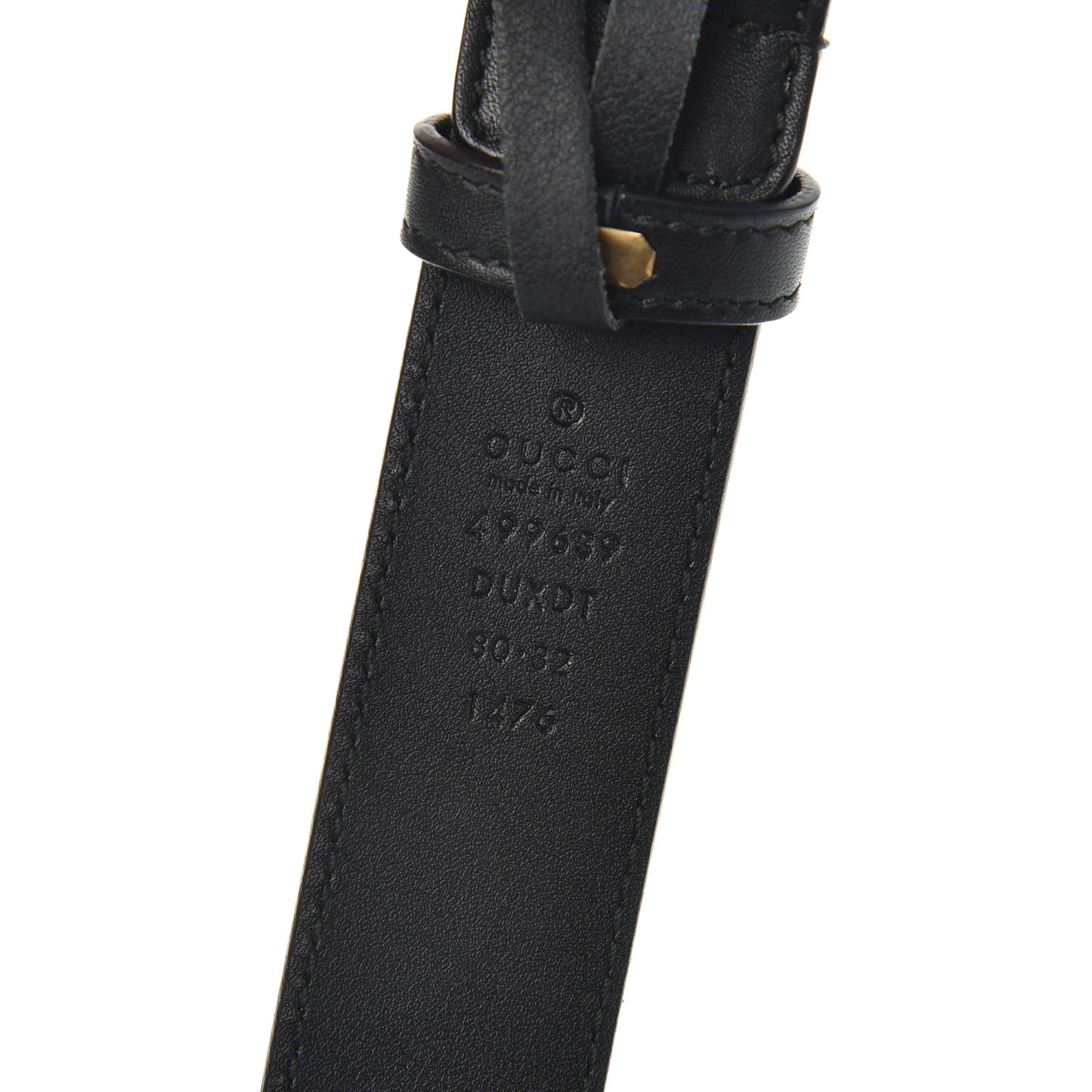 Calfskin Tiger Head Buckle Belt 80 32 Black