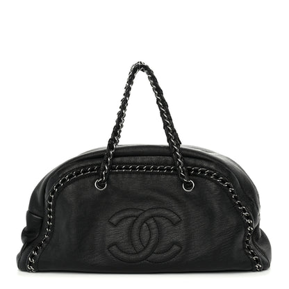 Chanel Deerskin Luxe Large Bowler Black 1 of 10