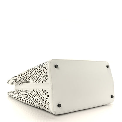 Alaia Calfskin Vienne Mina 32 Bag White 5 of 9