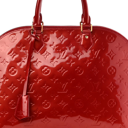 Louis Vuitton Vernis Alma MM Pomme D'Amour 8 of 18