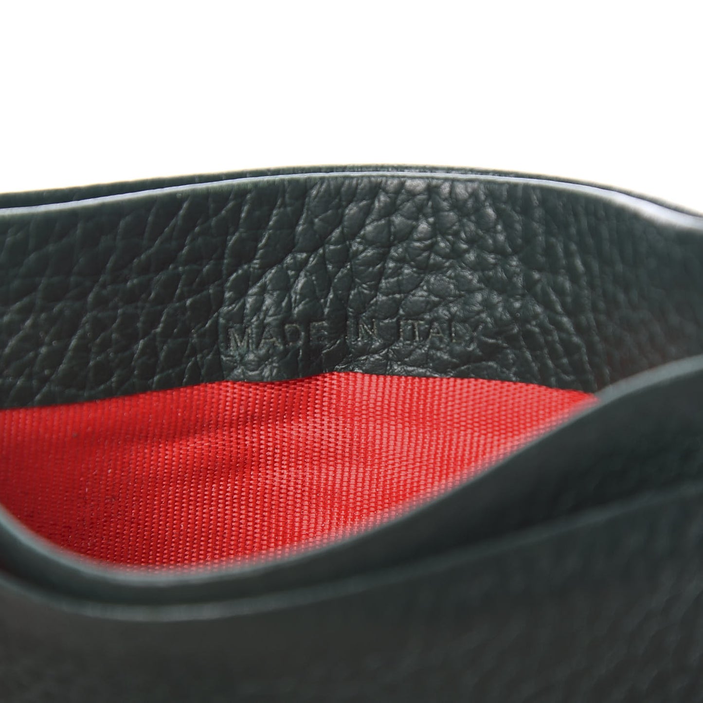 Grained Calfskin Spikes Kios Simple Card Holder Jungle