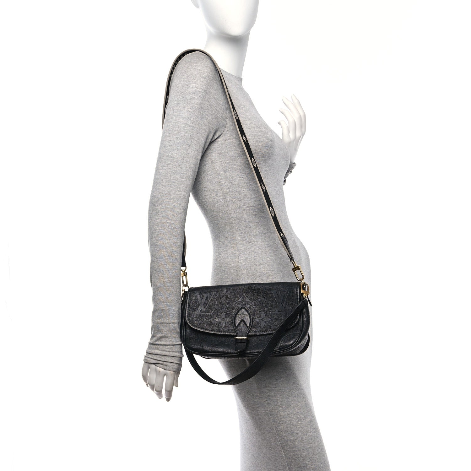 Louis Vuitton Empreinte Monogram Giant Diane Black 3 of 9