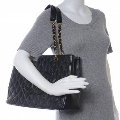 Chanel Caviar Quilted Grand Shopping Tote GST Black 2 of 9