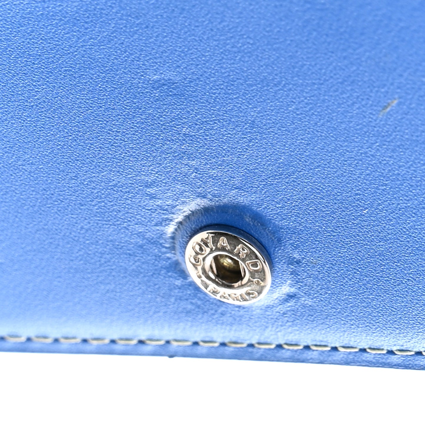 Goyardine Richelieu Wallet Sky Blue