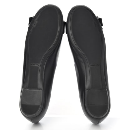 Louis Vuitton Calfskin Buckle Ballerina Flats 38.5 Black 5 of 15