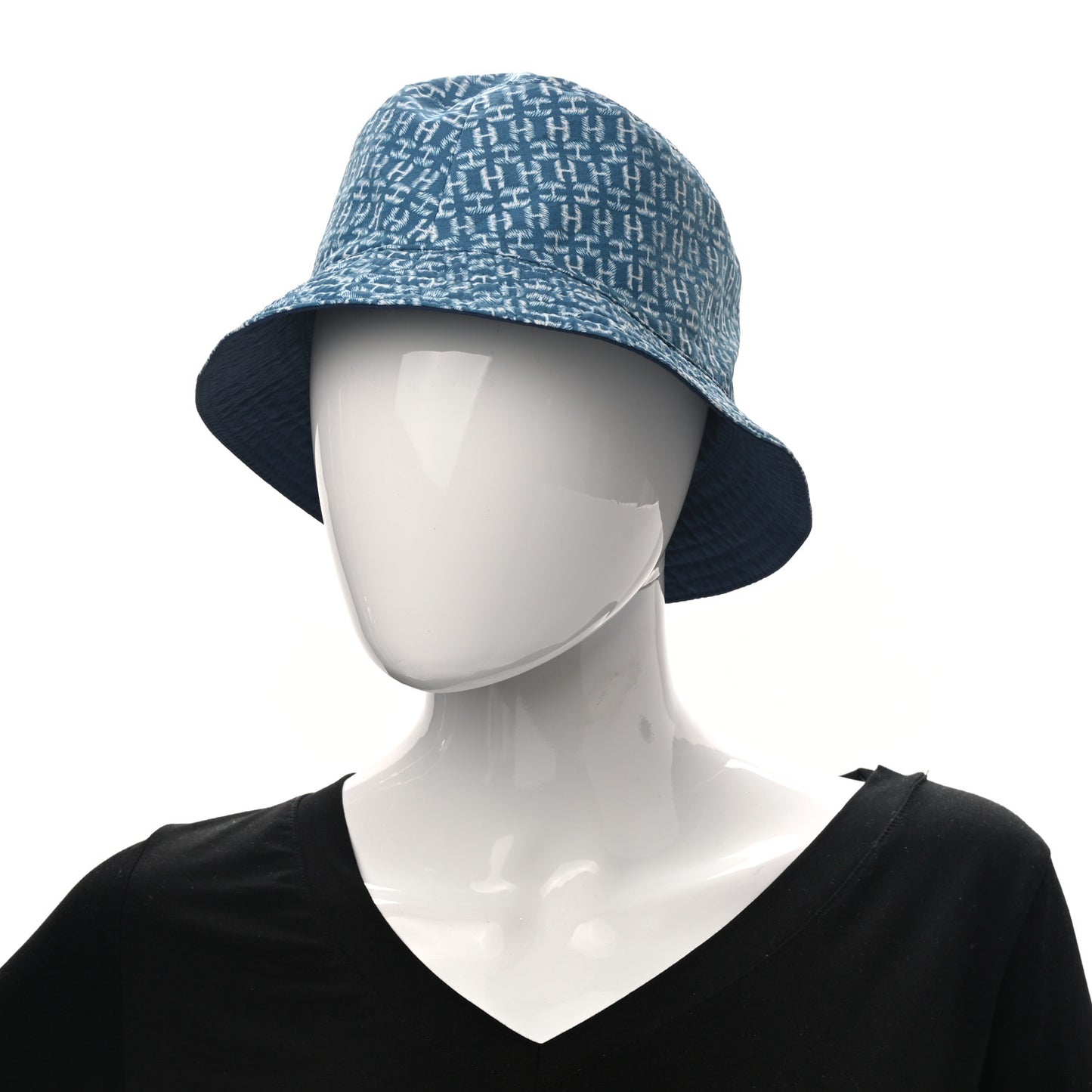 Cotton Bob Raoul Reversible Bucket Hat Indigo