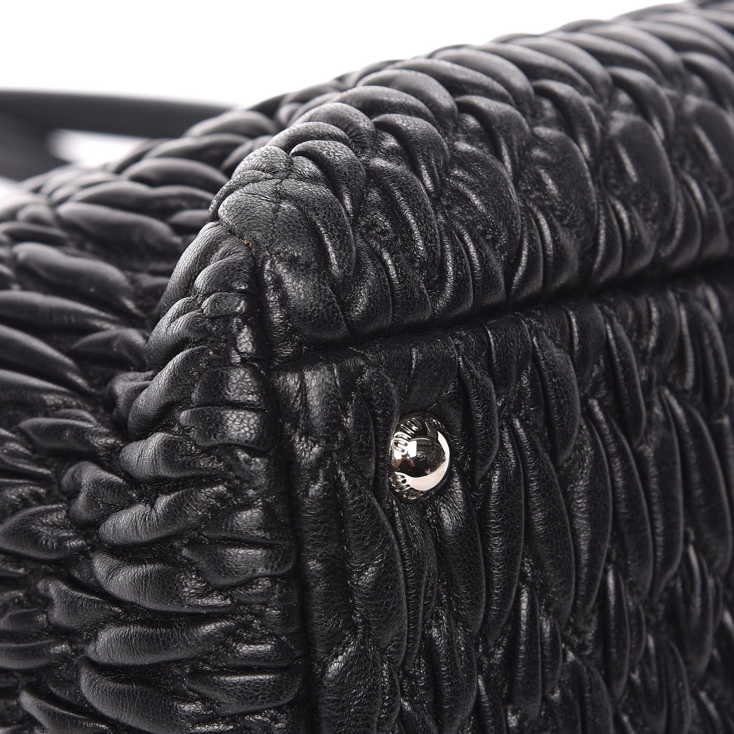 Nappa Matelasse Tote Black