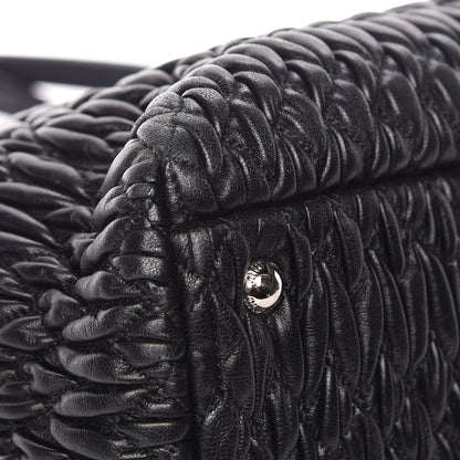 Miu Miu Nappa Matelasse Tote Black 8 of 12