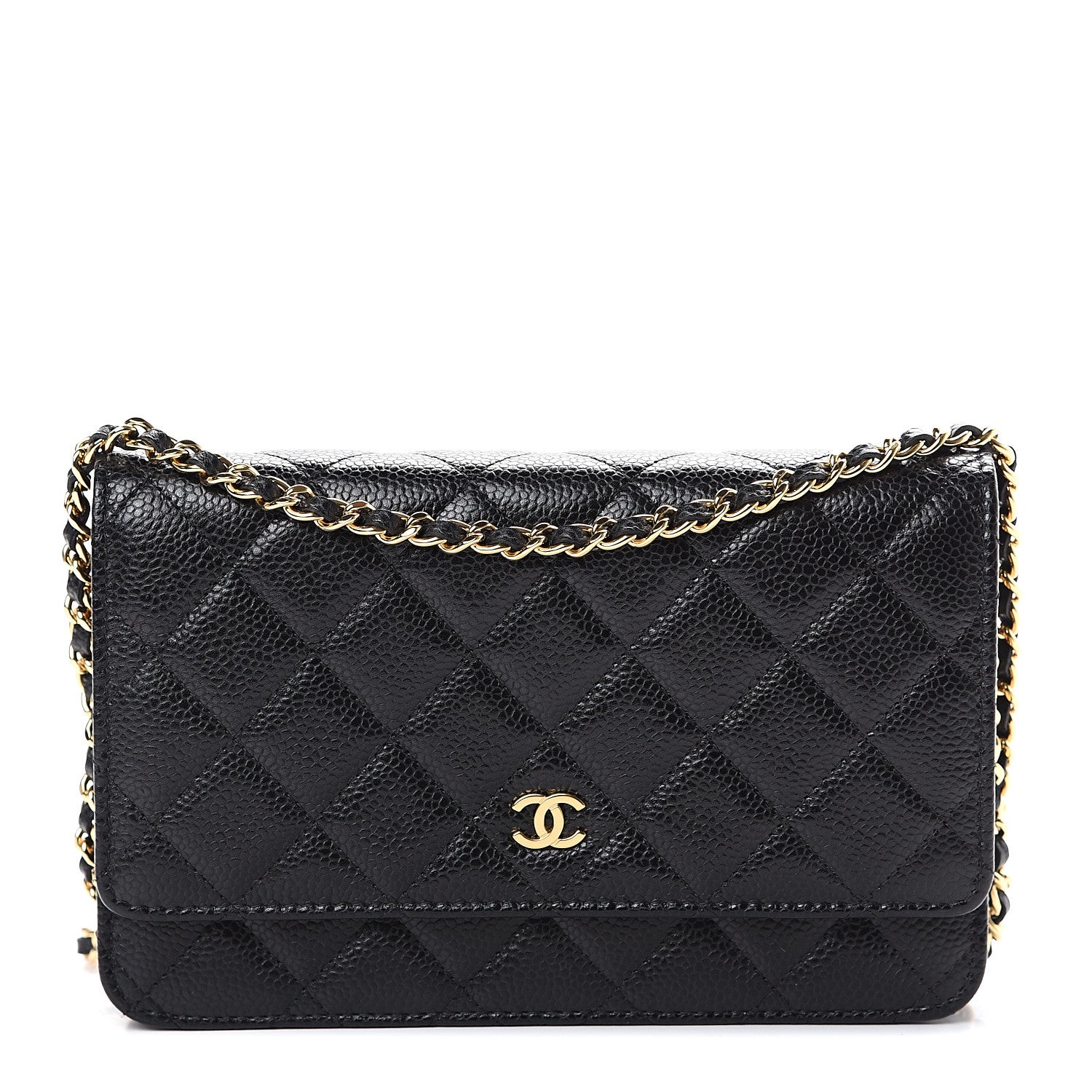 Chanel Caviar Quilted Wallet On Chain WOC Black 1 of 11