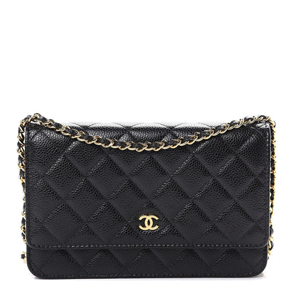 Chanel Caviar Quilted Wallet On Chain WOC Black 1 of 11