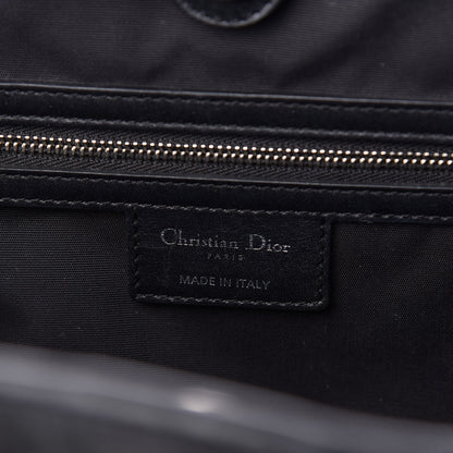 Christian Dior Coated Canvas Cannage Medium Panarea Tote Black 6 of 10