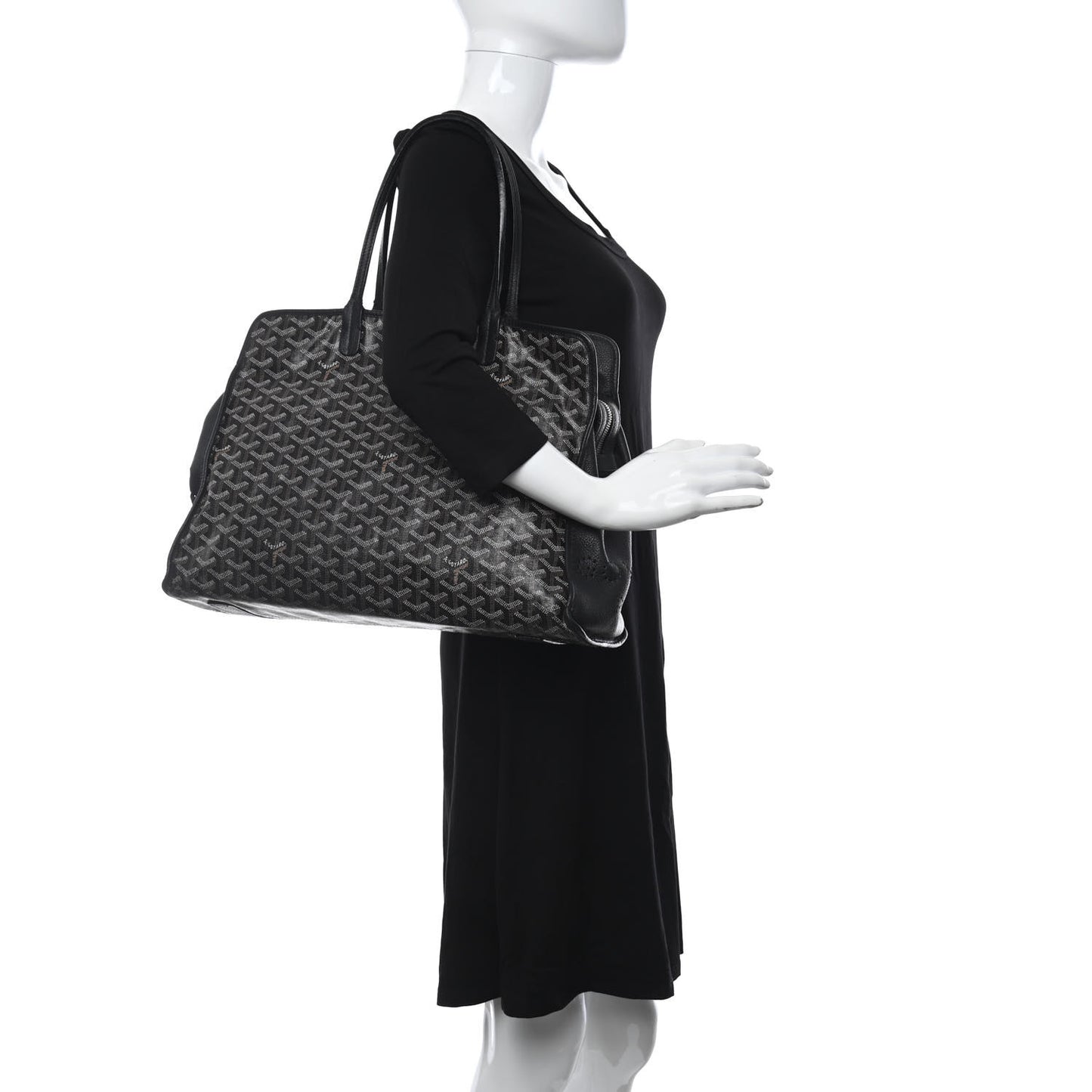 Goyardine Sac Hardy Pet Carrier PM Black