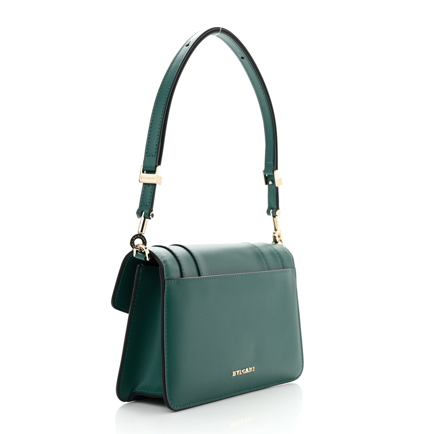 Calfskin Serpenti Forever East West Shoulder Bag Emerald Green