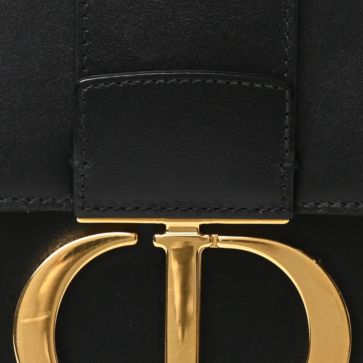 Christian Dior Smooth Calfskin 30 Montaigne Flap Bag Black 7 of 9