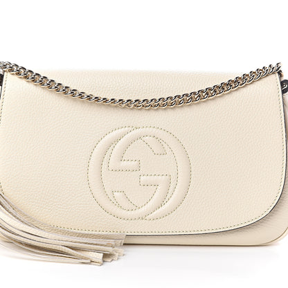 Gucci Cellarius Calfskin Medium Soho Flap Crossbody Ivoire 6 of 7