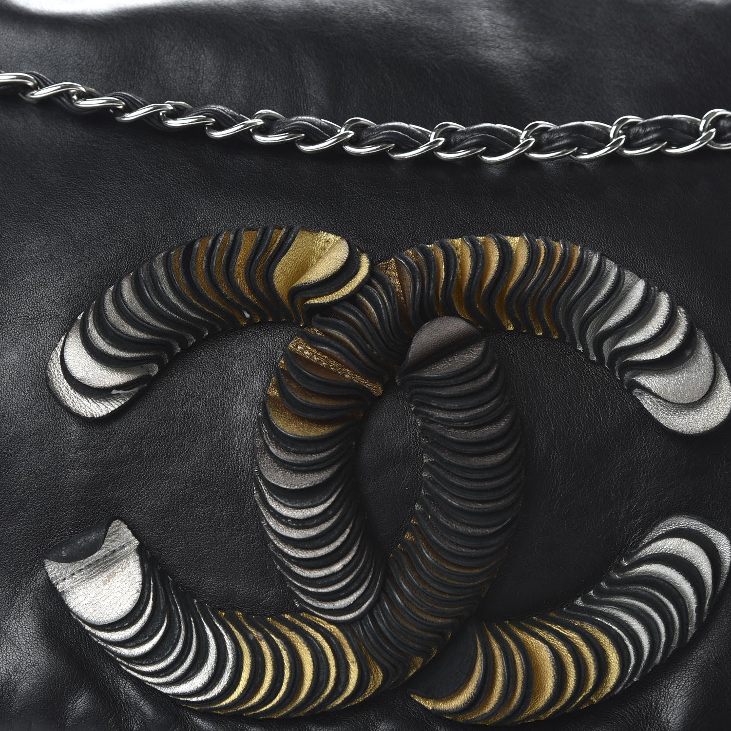 Chanel Lambskin CC Disc Accordion Flap Black 10 of 10