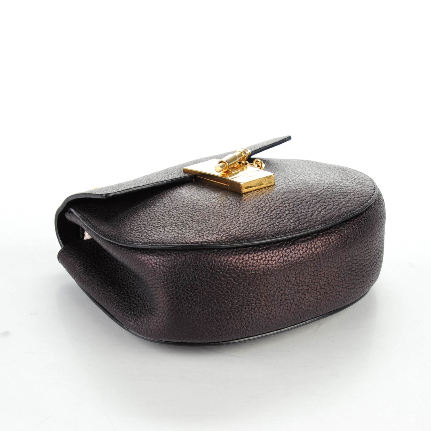 Chloe Grained Lambskin Mini Drew Shoulder Bag Black 4 of 9