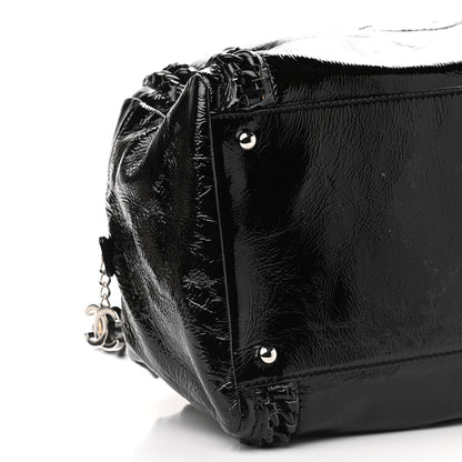 Chanel Patent Luxe Ligne Bowler Black 10 of 11