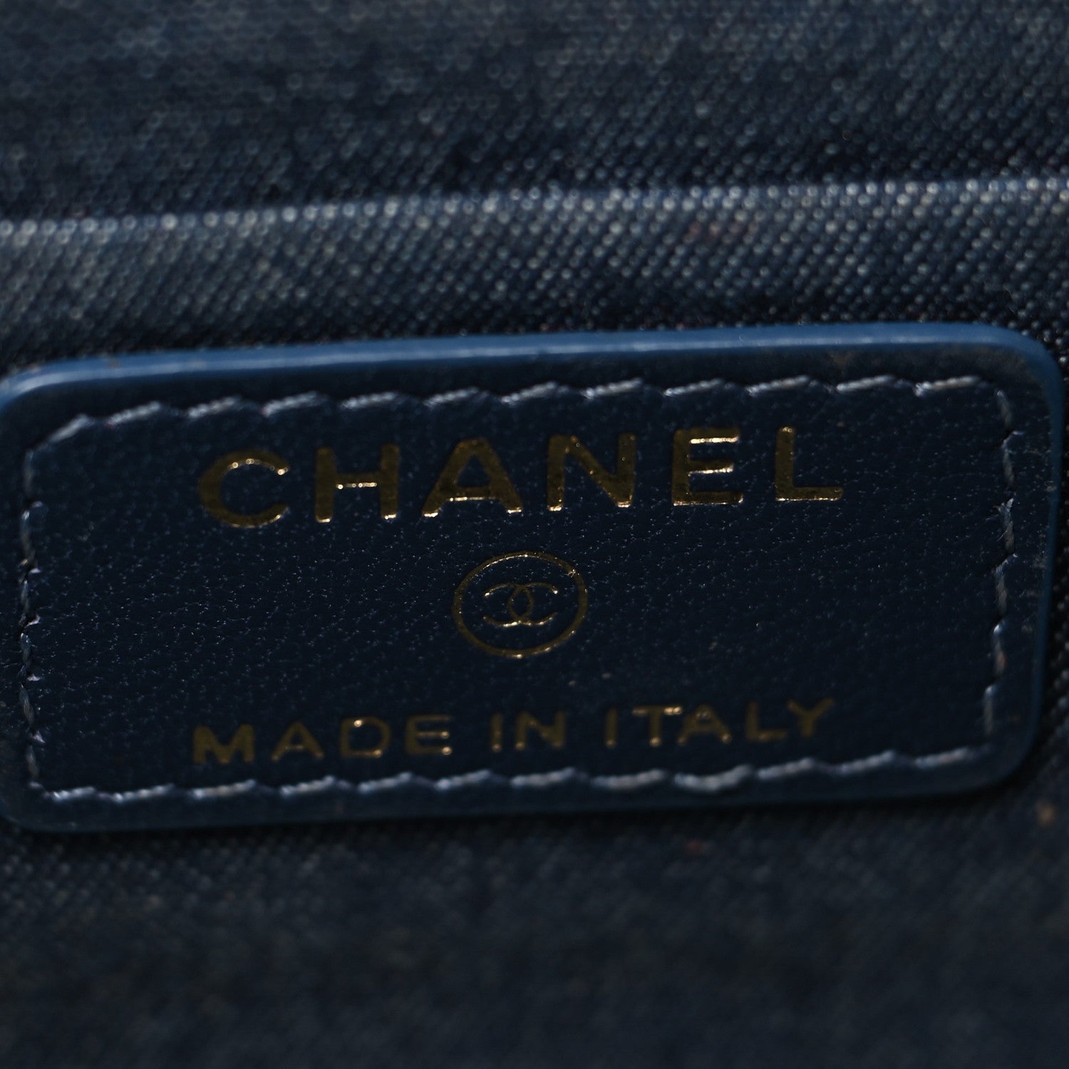 Chanel Lambskin Resin Elegant Chain Small Vanity Case Black 6 of 11