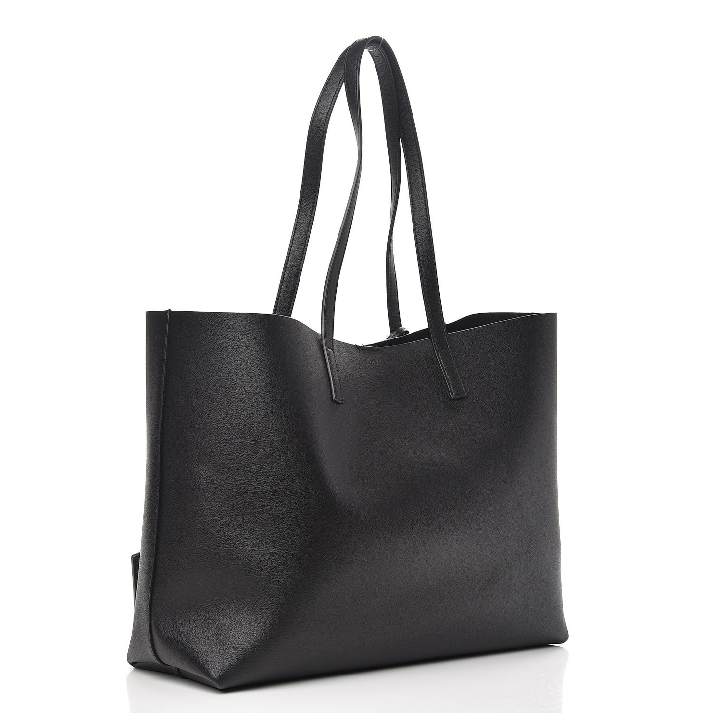 Calfskin Large Shopping Tote Black