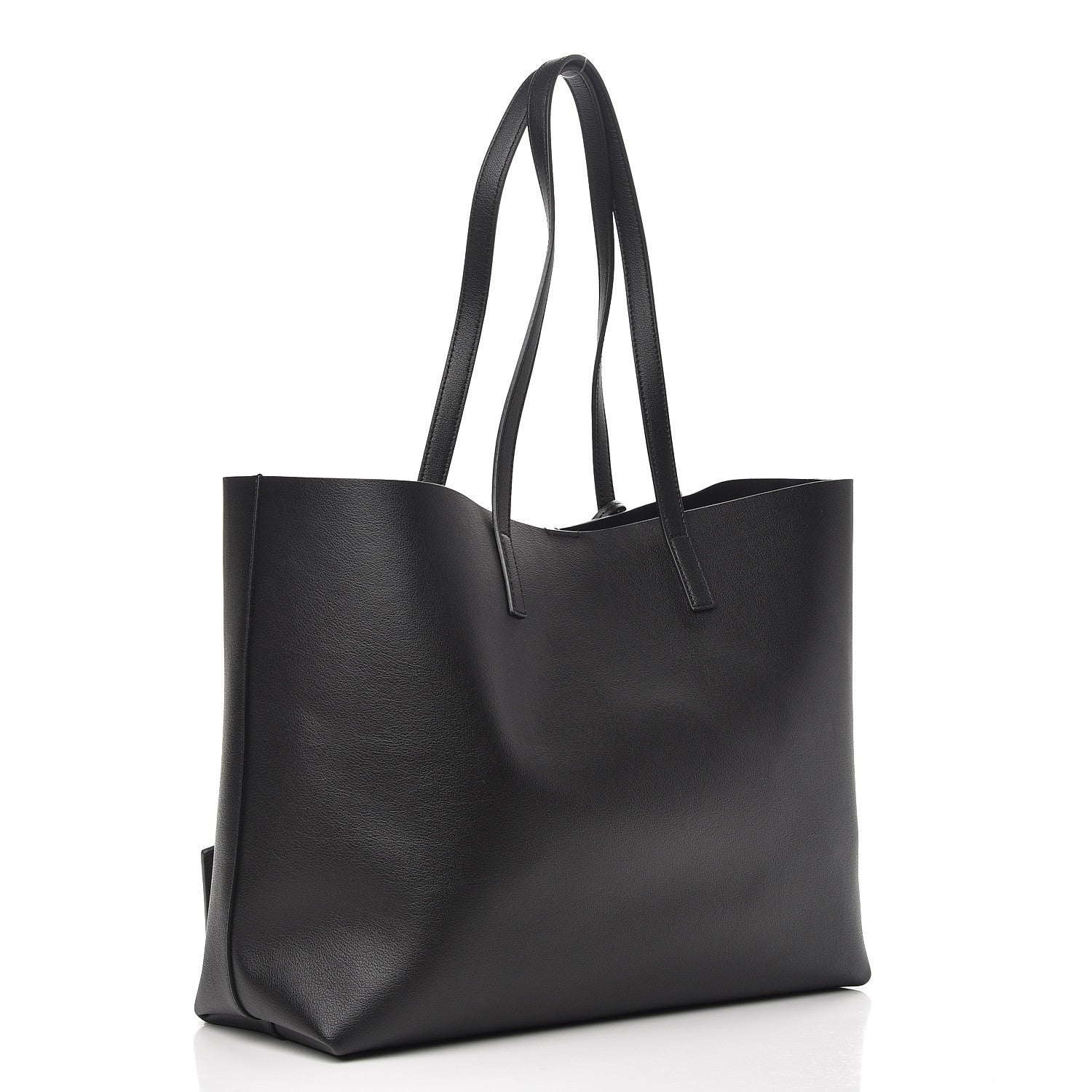 Saint Laurent Calfskin Large Shopping Tote Black 4 of 9