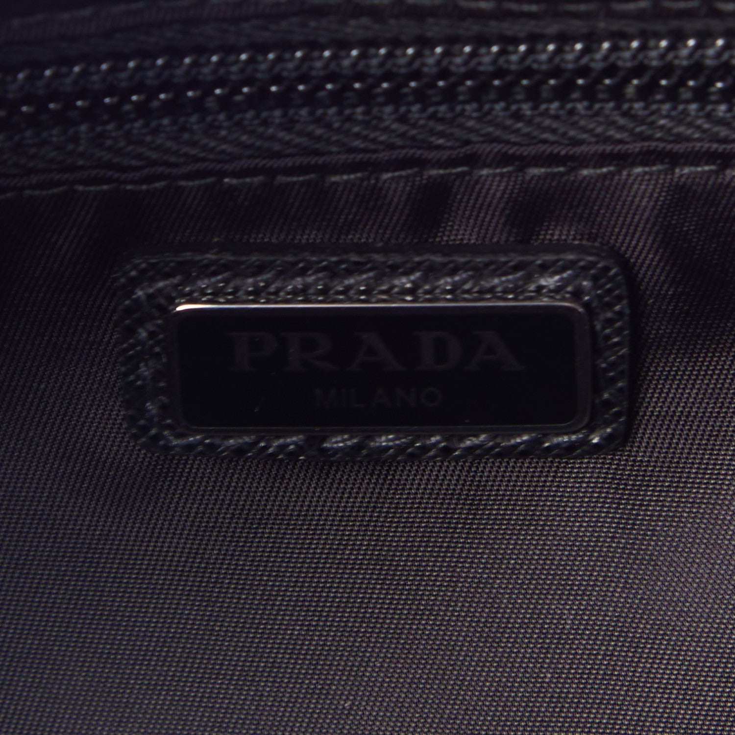 Prada Re-Nylon Saffiano Travel Pouch Black 8 of 8