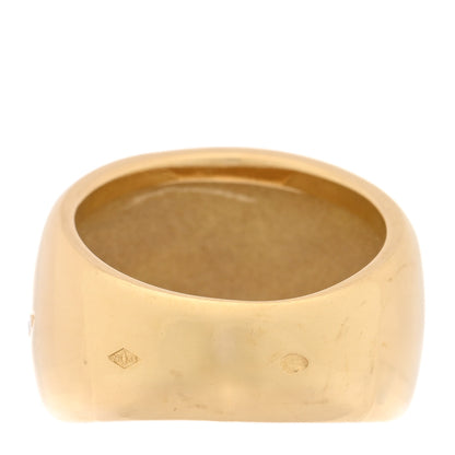 Van Cleef & Arpels 18K Yellow Gold Diamond Wave Ring 52 6 3 of 4
