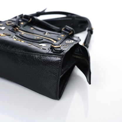 Balenciaga Agneau Neo Classic Hardware Pins Mini City Black 6 of 7