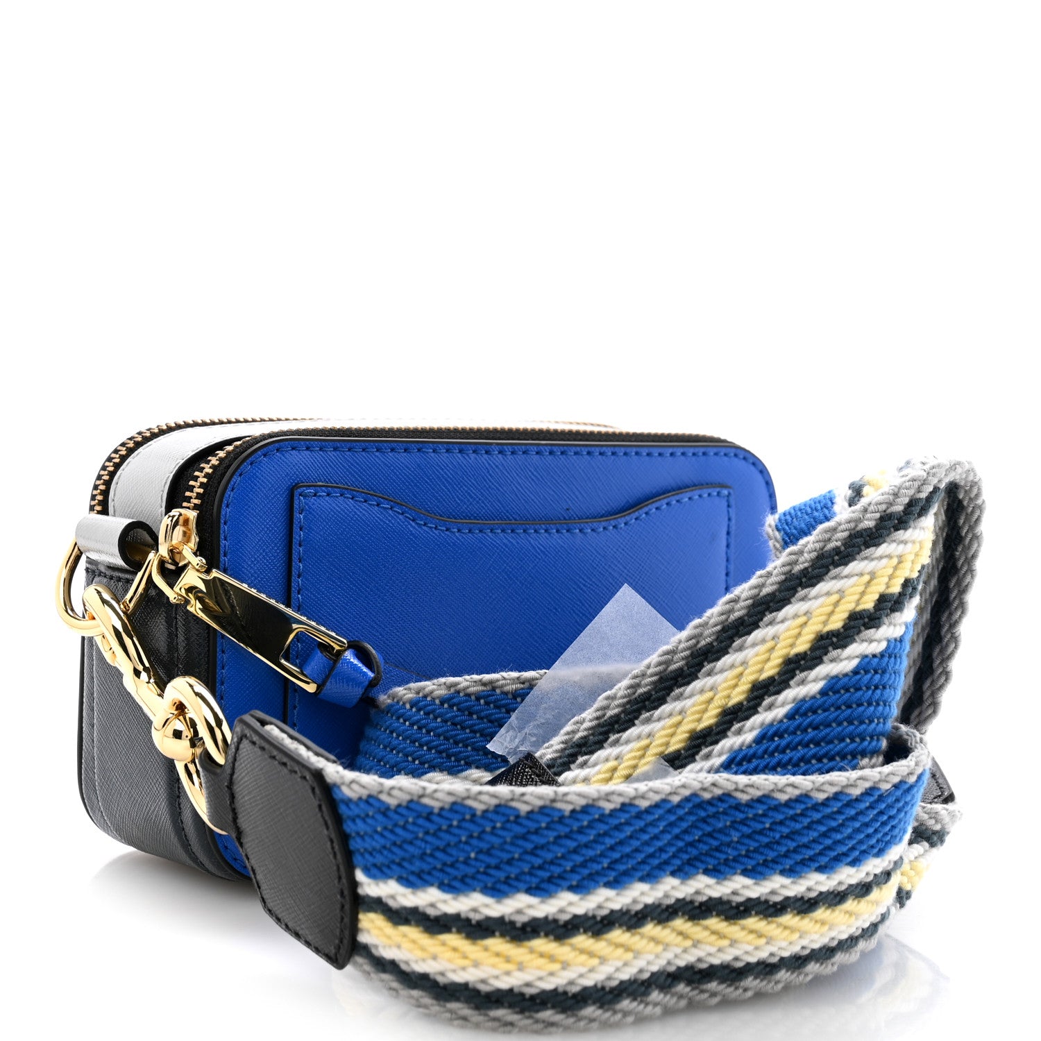 Marc Jacobs Saffiano Small Snapshot Camera Bag  New Dazzling Blue Multicolor 3 of 11