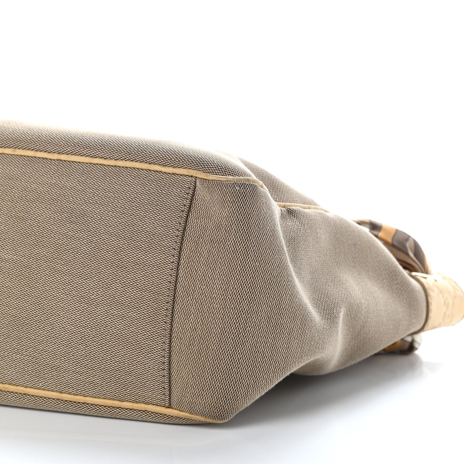 Gucci Canvas Guccissima Medium Positano Tote Beige 6 of 9