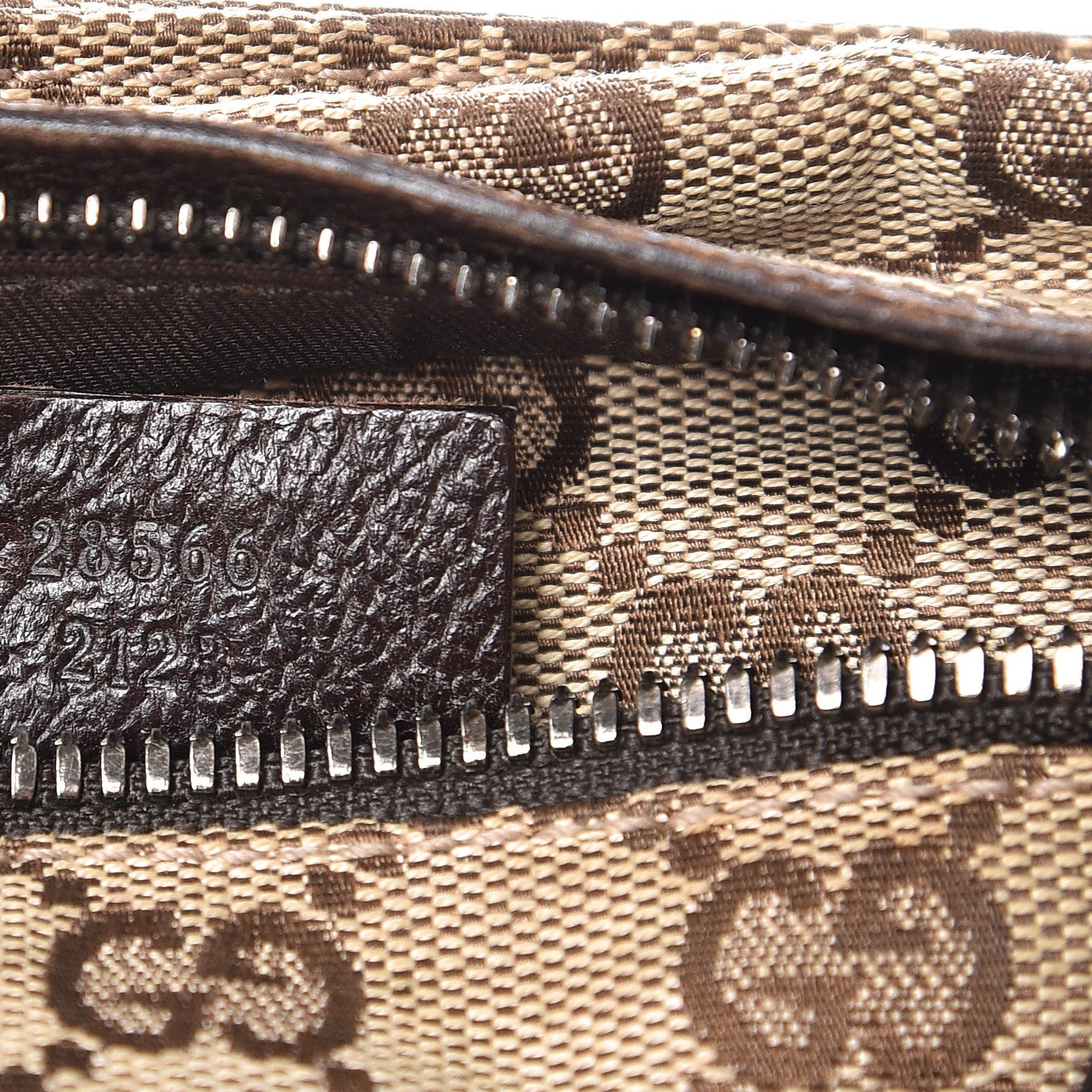 Gucci GG Monogram Double Pocket Belt Bag Dark Brown 8 of 10