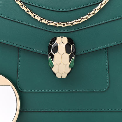 Bulgari Calfskin Serpenti Forever Crossbody Bag Emerald Green 8 of 12
